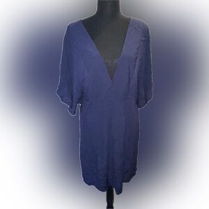 NEW Lauren Ralph Lauren
Crinkled Dress Swim Cover-Up, Navy, MED